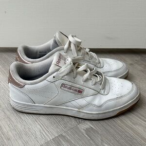 Reebok Women's White and Pink Sneakers